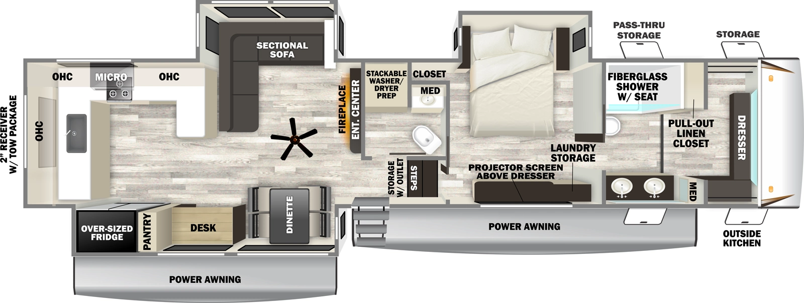 Sabre 36EST Floorplan